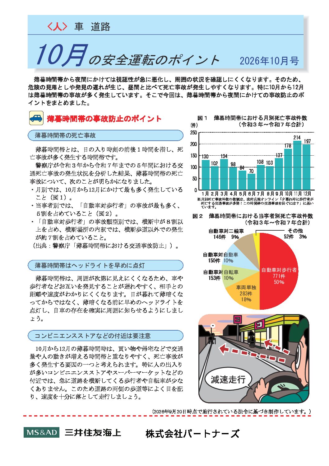 安全運転のポイント　２０２６年１０月号